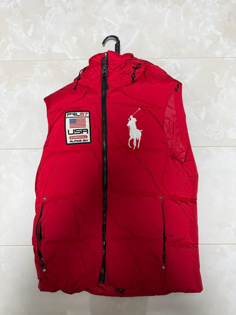 ポロ・ラルフ・ローレン フード付きダウンベスト