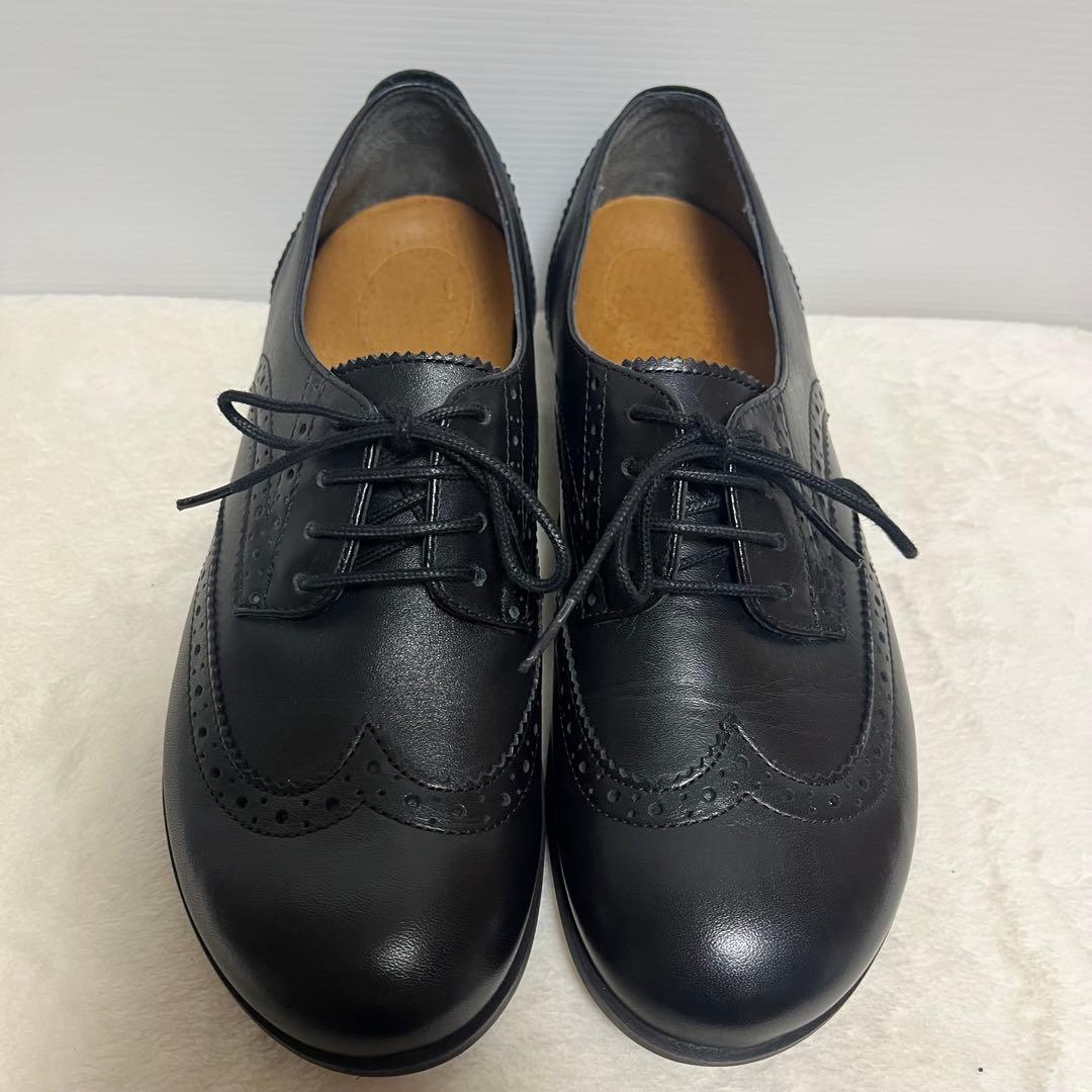 【美品】ビルケンシュトック ララミーロー　レースアップシューズ　ブラック　革靴