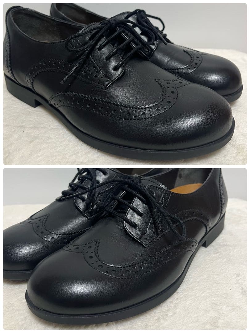 【美品】ビルケンシュトック ララミーロー　レースアップシューズ　ブラック　革靴