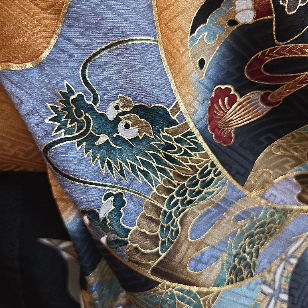 さや　　No25 正絹　男の子お祝い着物　襦袢セツト　　七五三 逸品