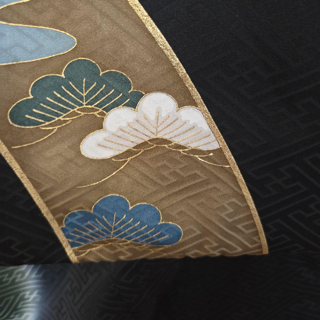 さや　　No25 正絹　男の子お祝い着物　襦袢セツト　　七五三 逸品