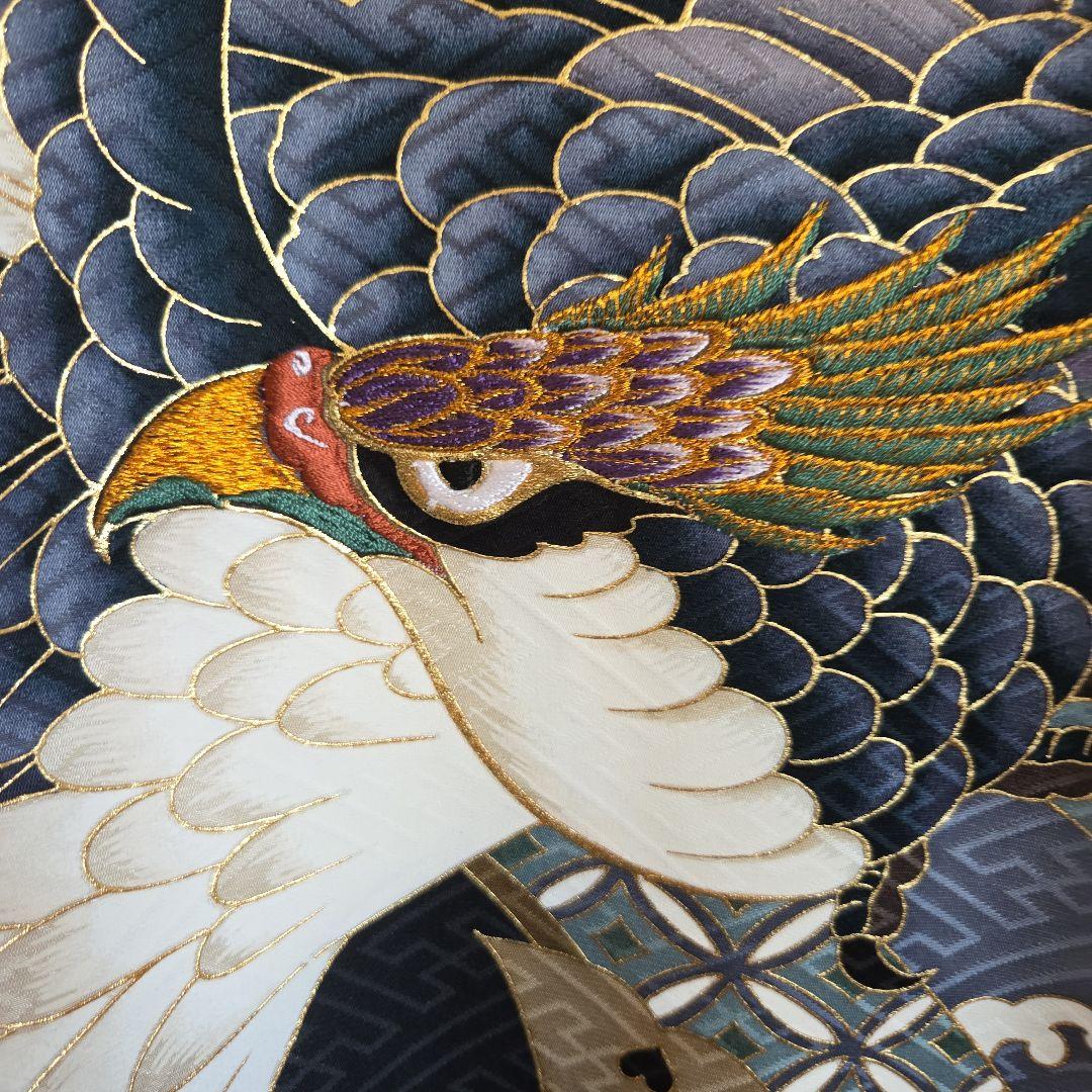 さや　　No25 正絹　男の子お祝い着物　襦袢セツト　　七五三 逸品