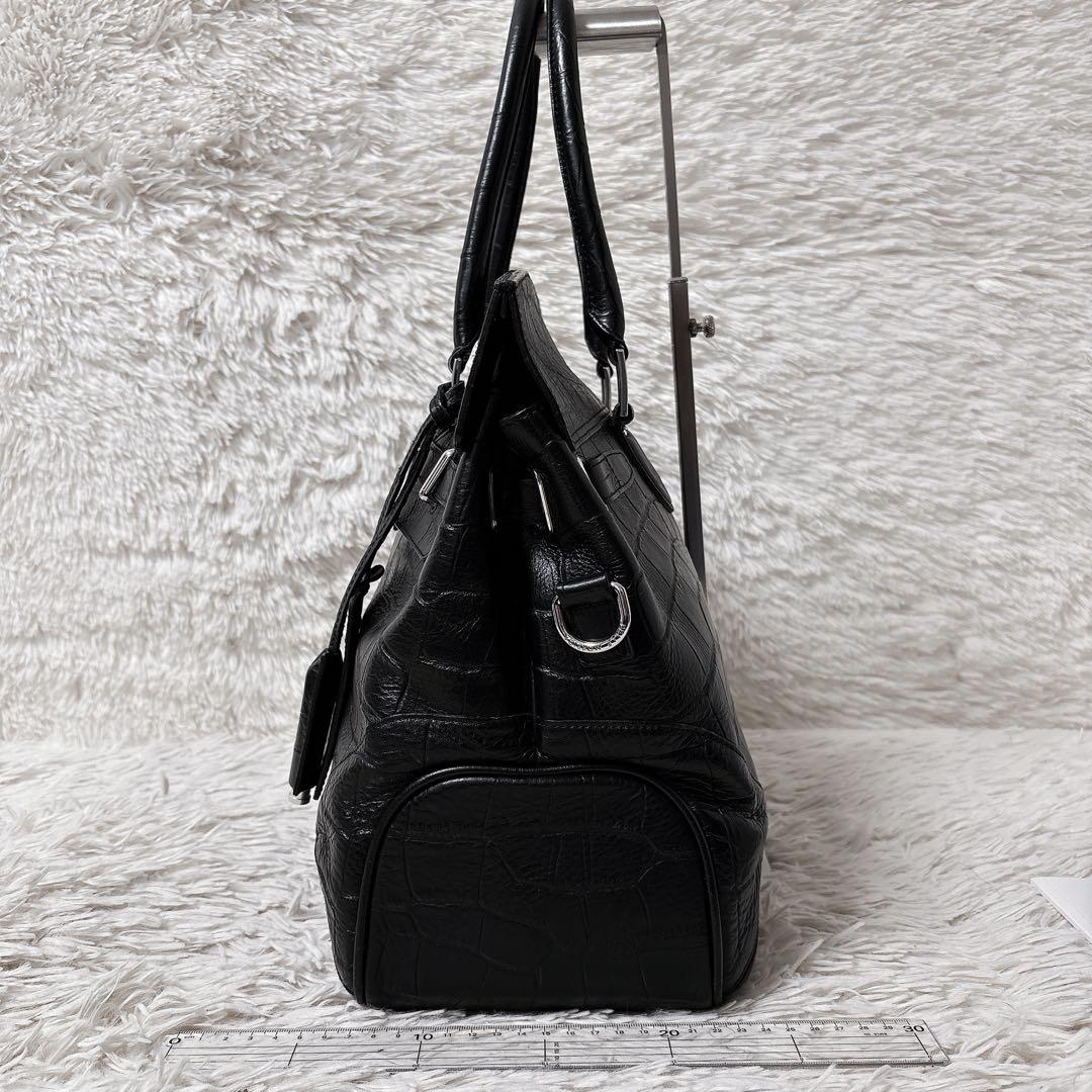 即日発送 美品 ペッレモルビダ pmo-mb026ele 被せ付ボストン A4