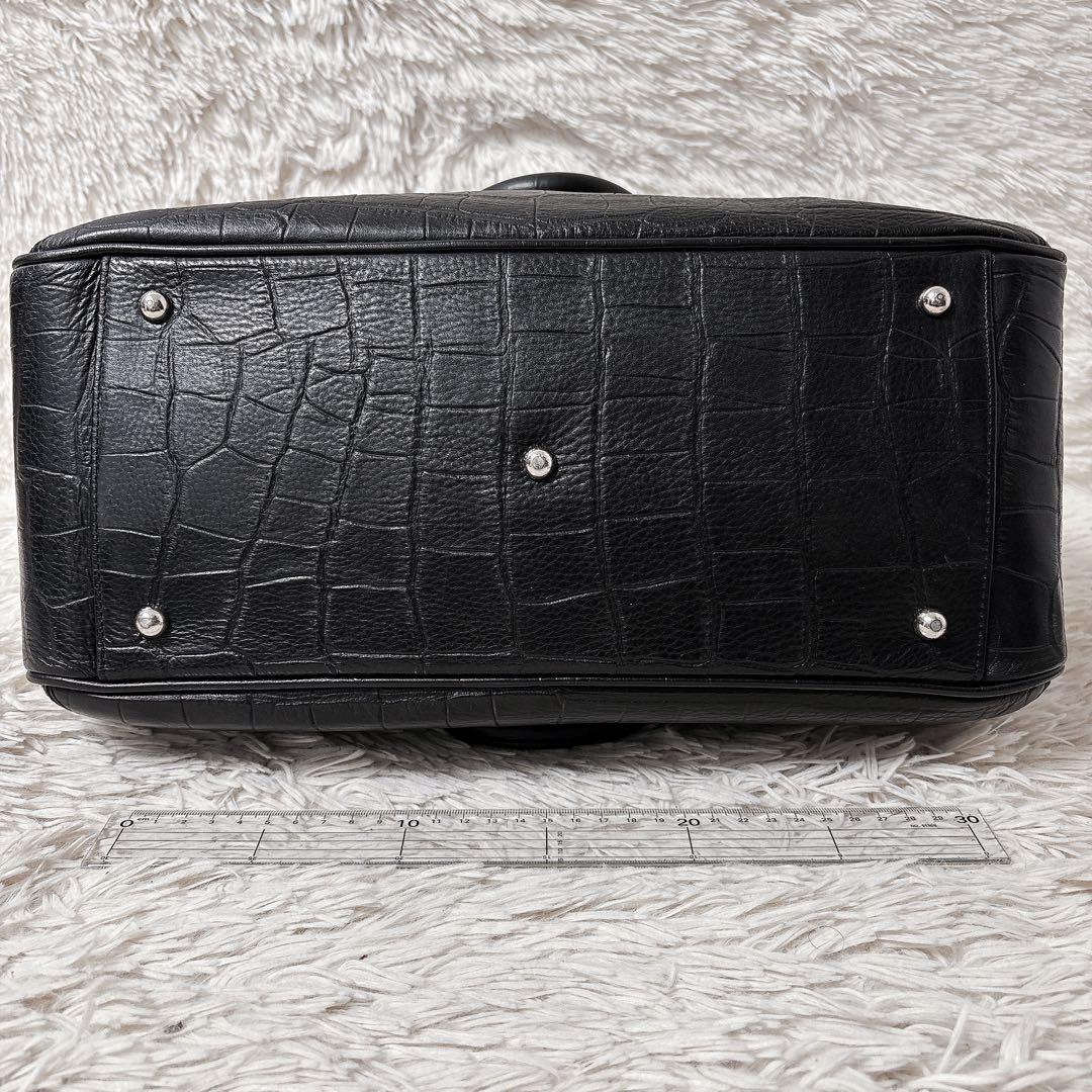 即日発送 美品 ペッレモルビダ pmo-mb026ele 被せ付ボストン A4