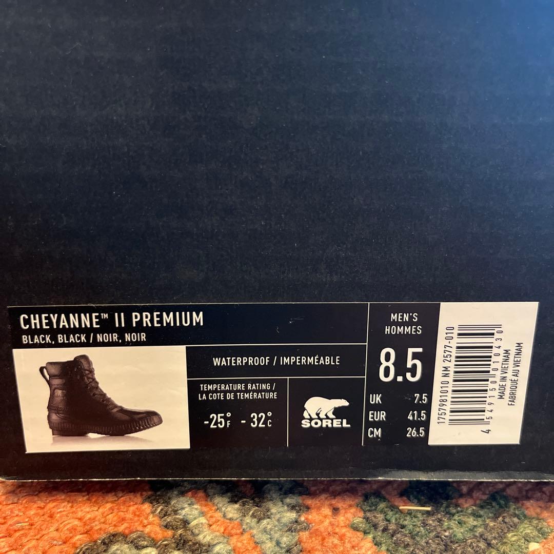 SOREL 防水性 ブラックレザーブーツ