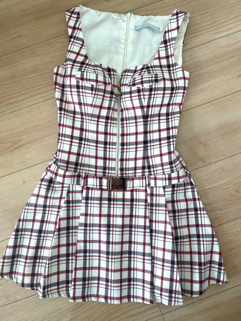 ROBE de FLEURS チェック キャバドレス XS