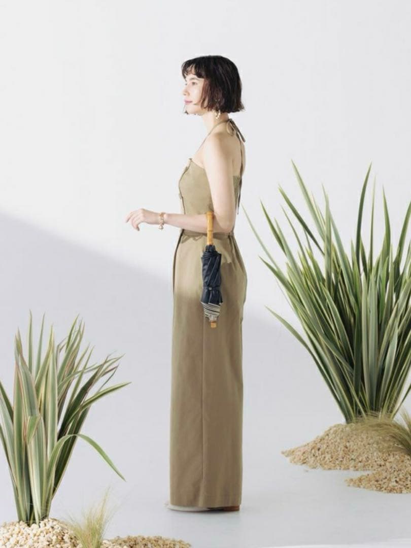 untule 2段2WAY 折りたたみ日傘(50cm) ベージュ