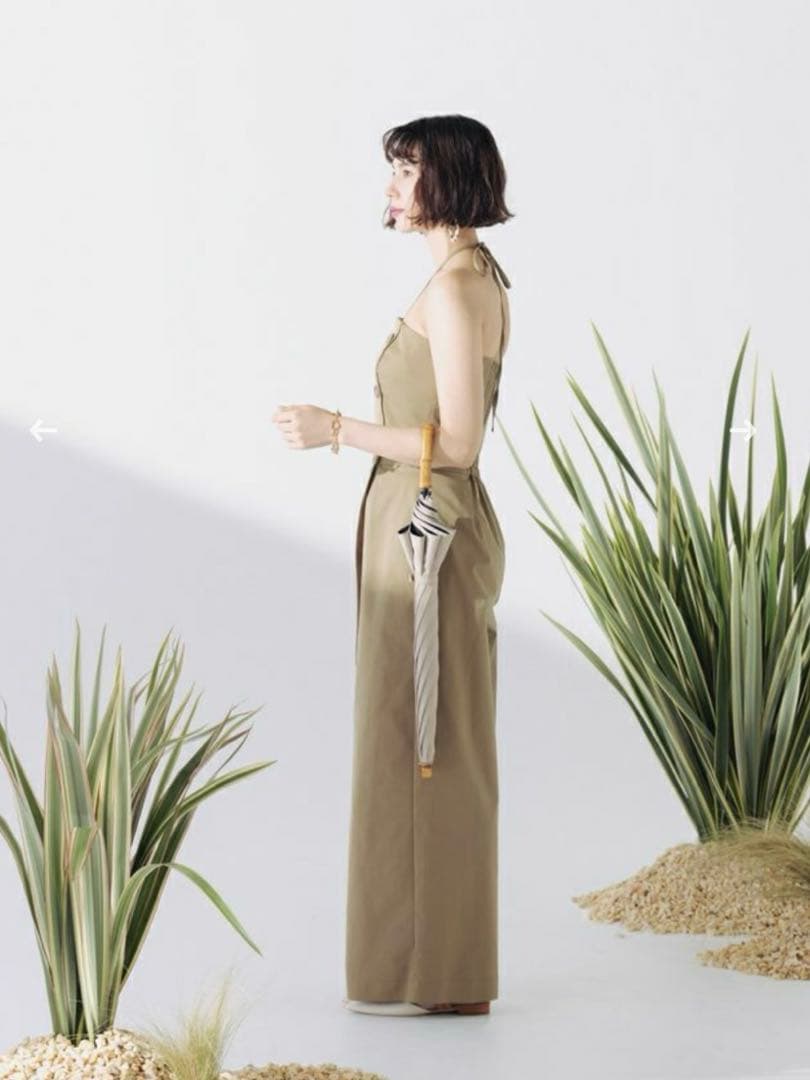 untule 2段2WAY 折りたたみ日傘(50cm) ベージュ