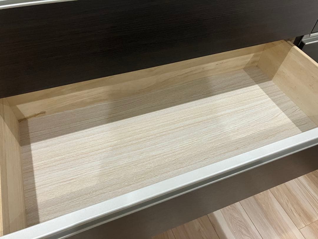 ダークブラウン 木製チェスト