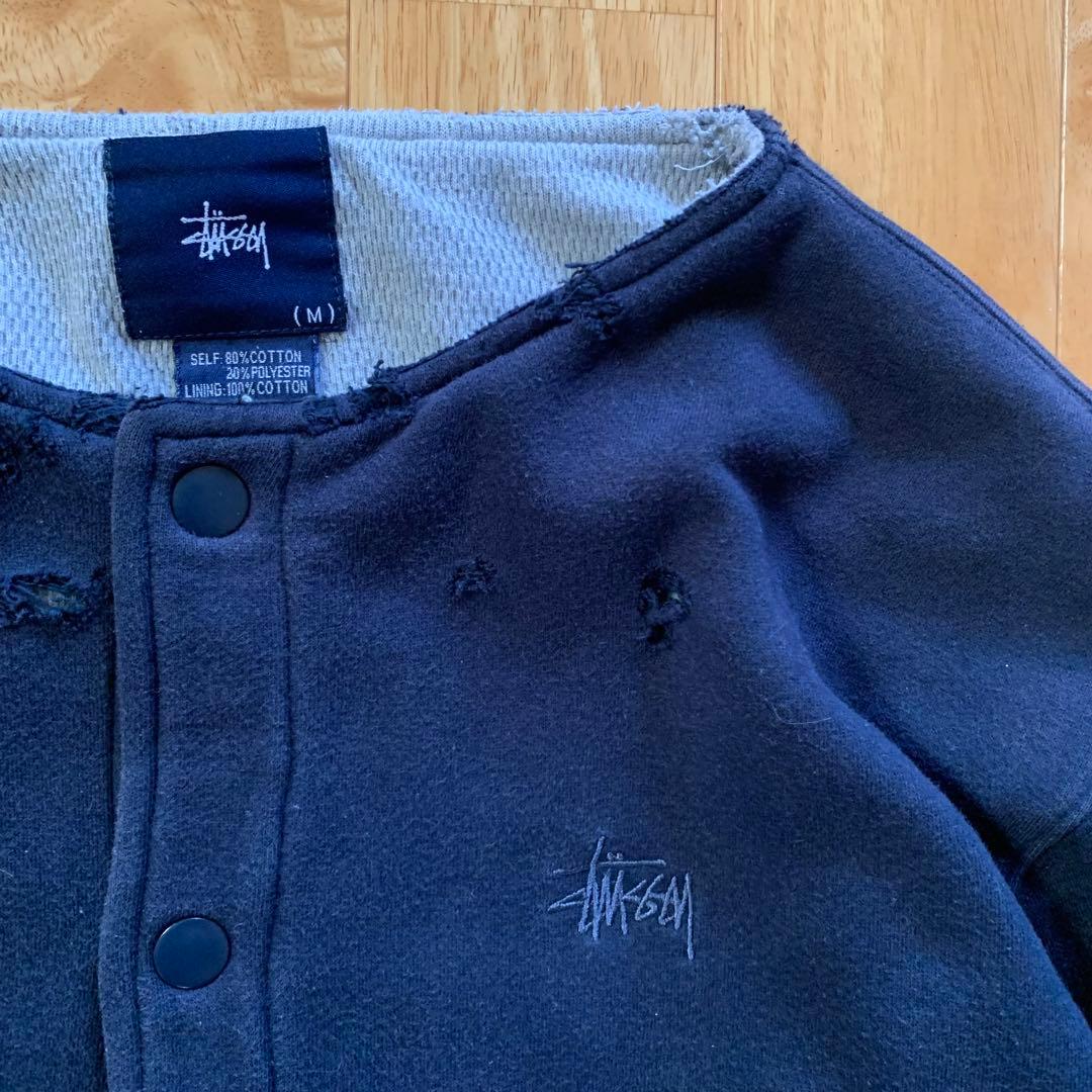 【古着】90s old stussy ダブルフェイス　リバースウェーブジャケット