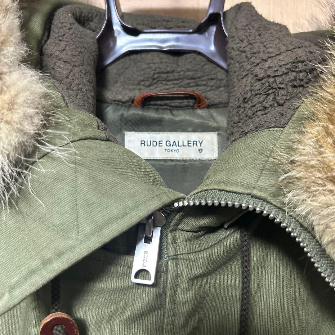 ルードギャラリー N-3B コヨーテファー　モッズコート　サイズ3