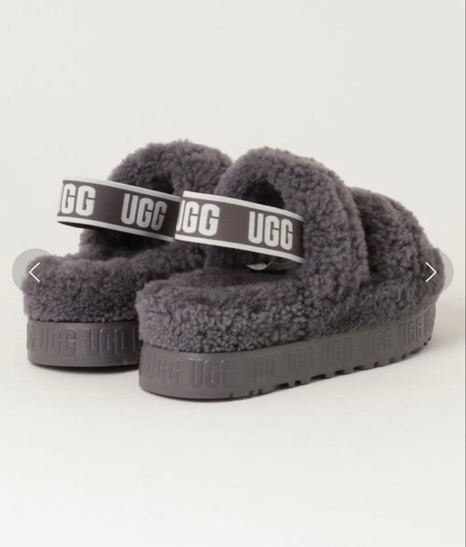 UGG グレー ファーサンダル