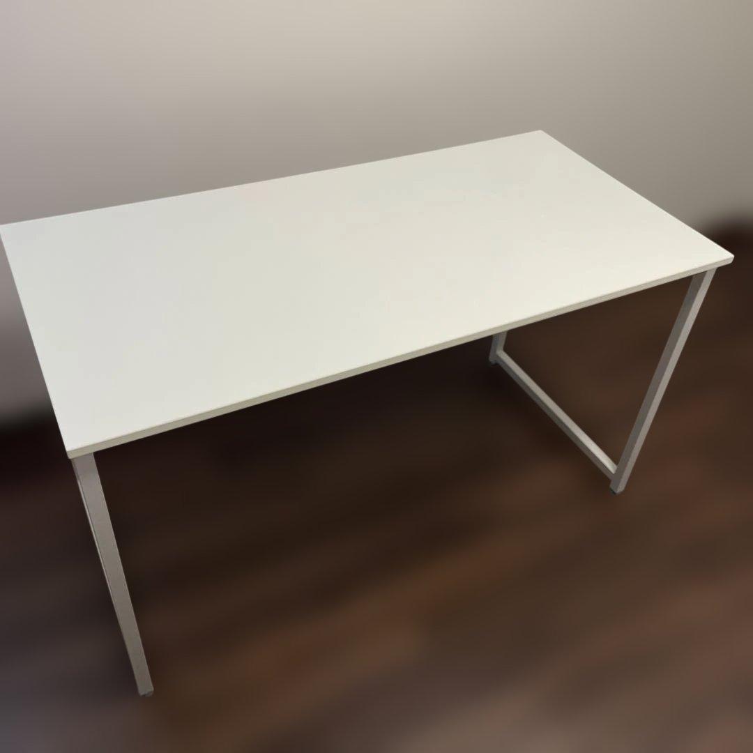 サンワダイレクト シンプルパソコンデスク 幅120×奥行60cm ホワイト