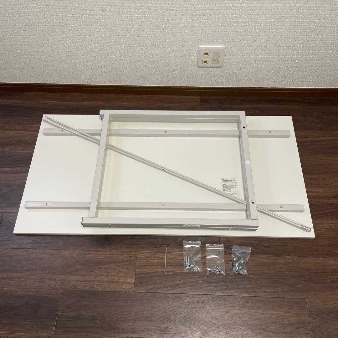 サンワダイレクト シンプルパソコンデスク 幅120×奥行60cm ホワイト