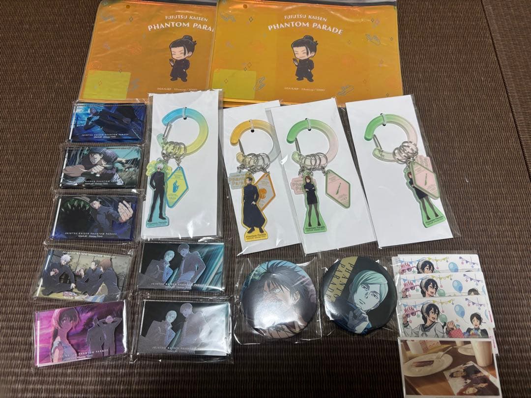 呪術廻戦　ファンパレくじ　缶バッジ　夏油　伏黒　アクリルブロック　特典　五条悟