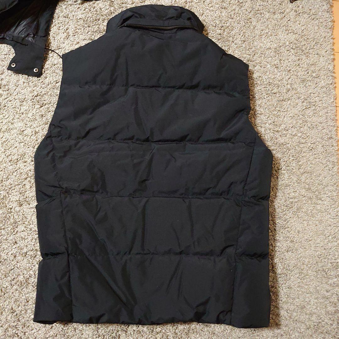 ラルフローレン ビッグポニー ダウンベスト ブラック 刺繍ロゴ Mサイズ