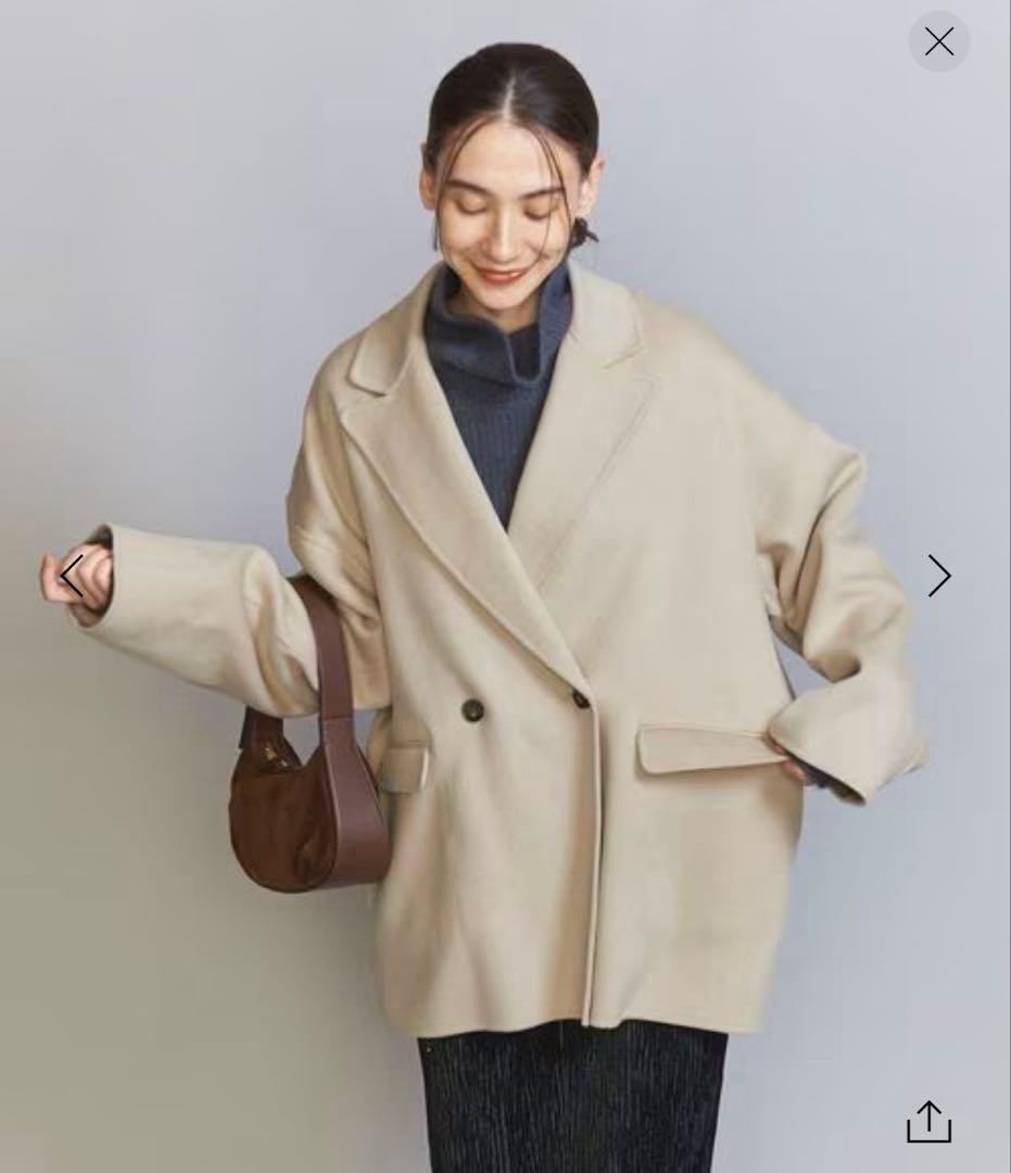 BEAUTY&YOUTHリバー テーラード ミドルコートXS