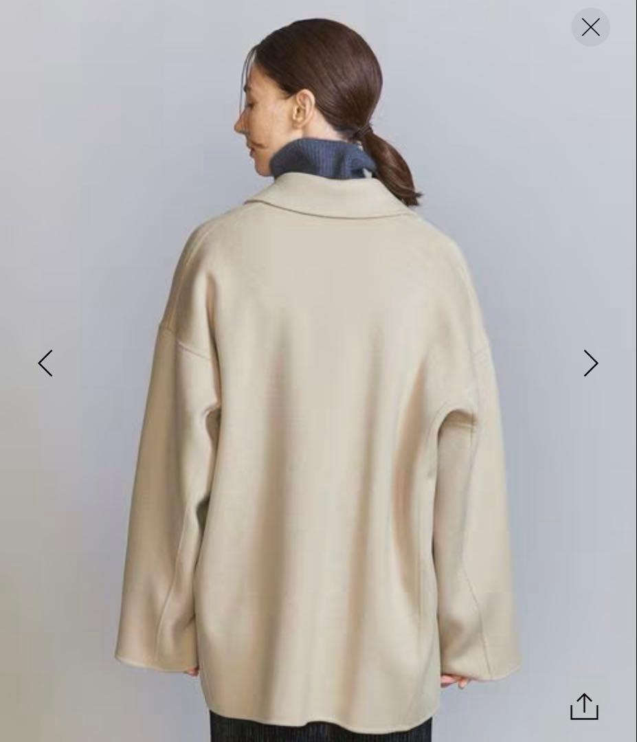 BEAUTY&YOUTHリバー テーラード ミドルコートXS