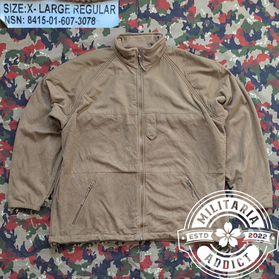 s*可様 [アメリカ軍] US NAVY フリース ライナーパーカー コヨーテ