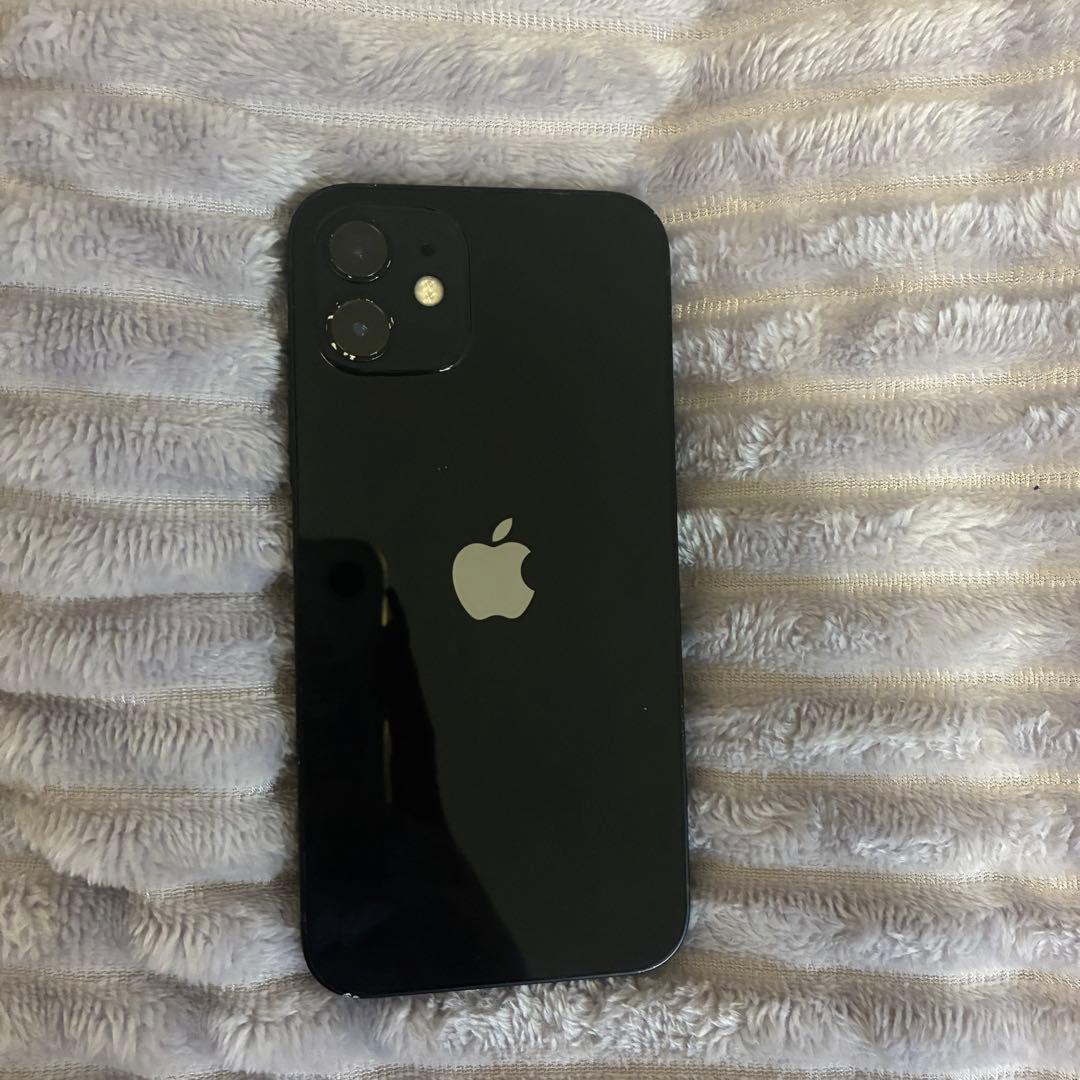 iPhone12 64gb simフリー　ブラック　外カメラ不全あり　初期化済み