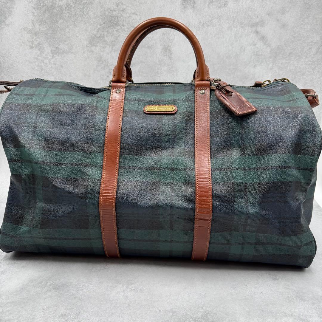 ポロ ラルフローレン PVC レザー ボストンバッグ 2way 大容量