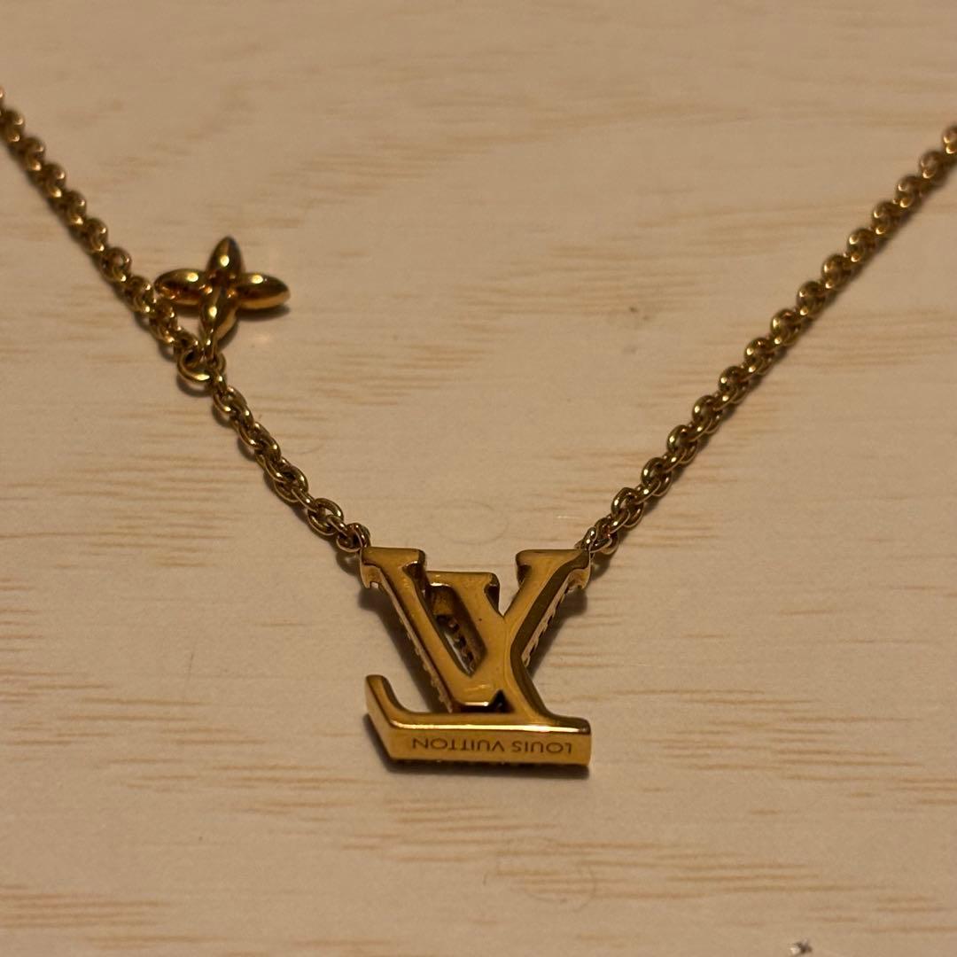 ルイヴィトン ネックレス LV アイコニック ゴールド