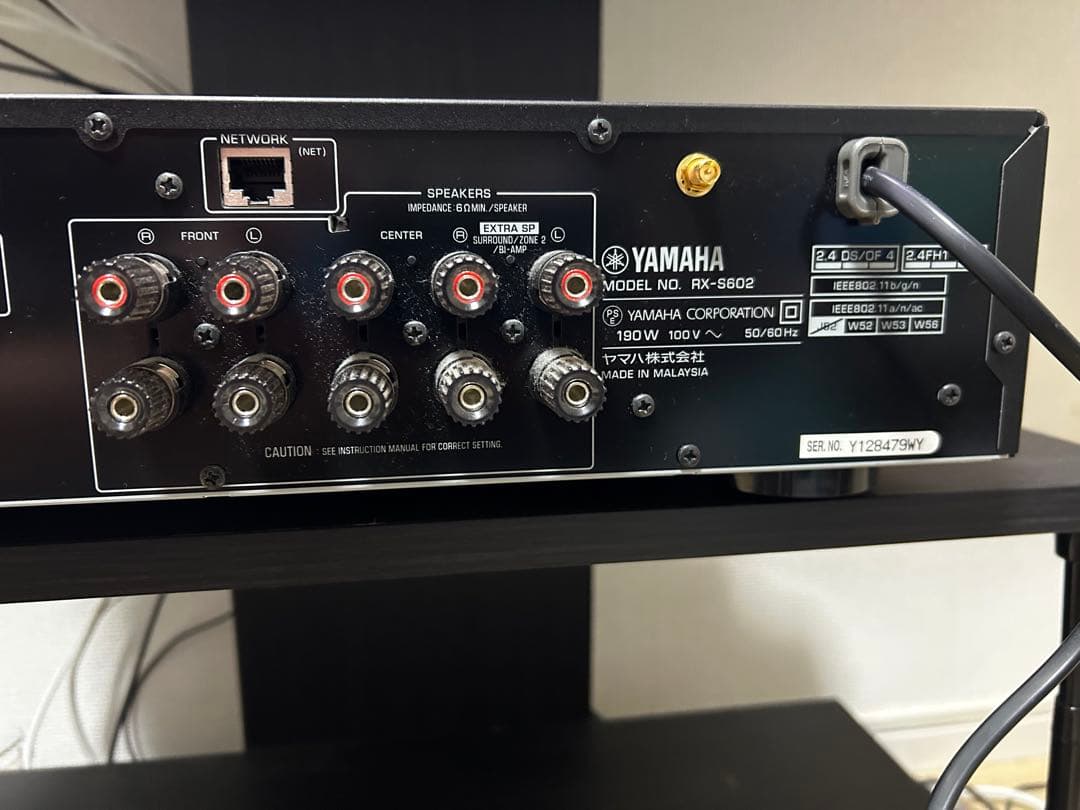 YAMAHA AVアンプRX-S602ブラック(動作確認済み)