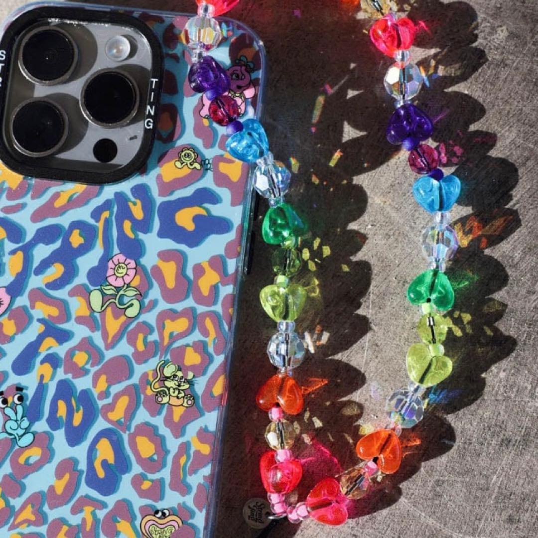 ストリングティング ハート キャンディ フルーツ ストラップ