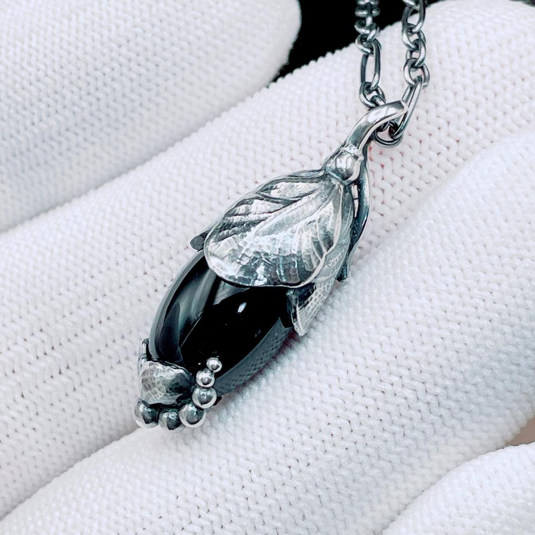 ◇ジョージジェンセン◇ 2024 ネックレス ヘリテージ 11.8g オニキス