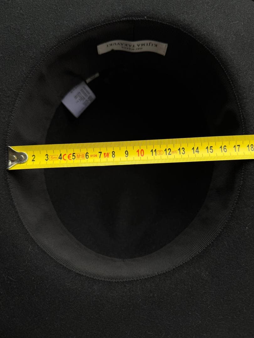 KIJIMA TAKAYUKIラビットヘアフェルト ハット（ユニセックスブラック