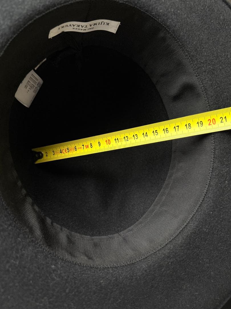 KIJIMA TAKAYUKIラビットヘアフェルト ハット（ユニセックスブラック