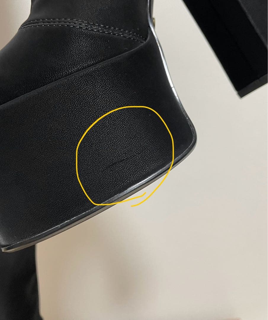 【新品未使用】Darich ダーリッチ スーパーストレッチレザーロングブーツ