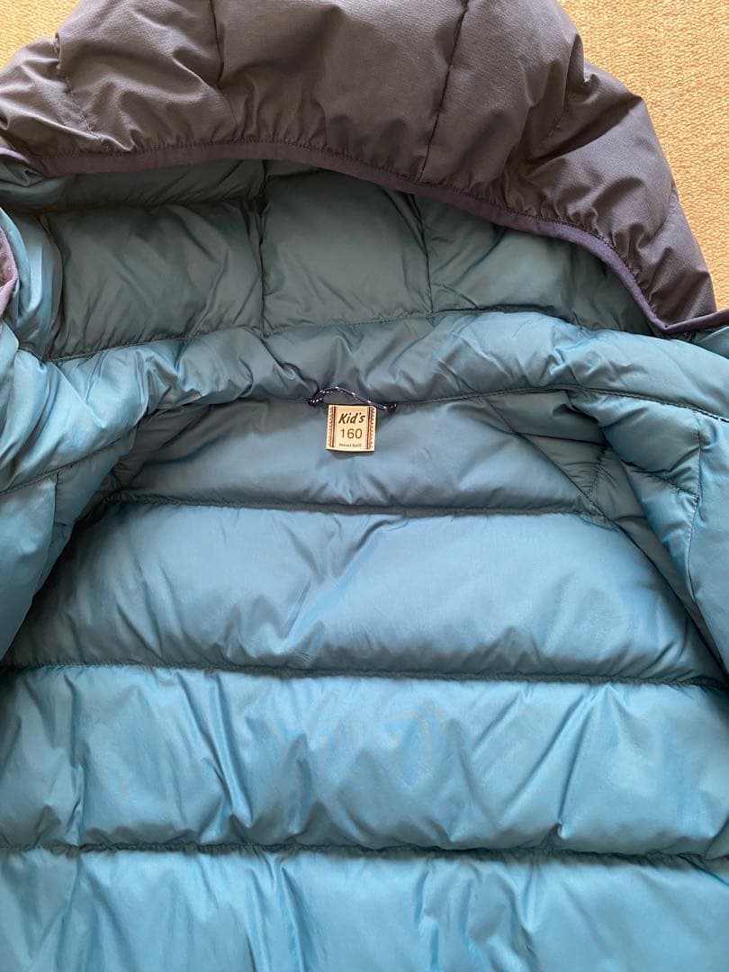 mont-bell キッズダウンジャケット ネイビー 160