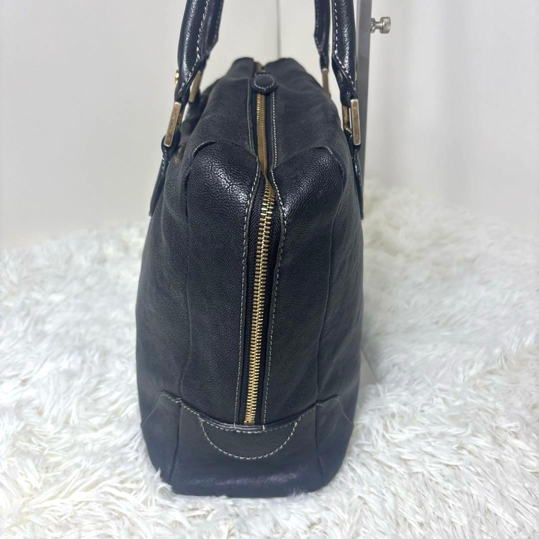 [良品]土屋鞄　ツチヤカバン　ビジネスバッグ　ブリーフケース　シボ革　大容量　黒