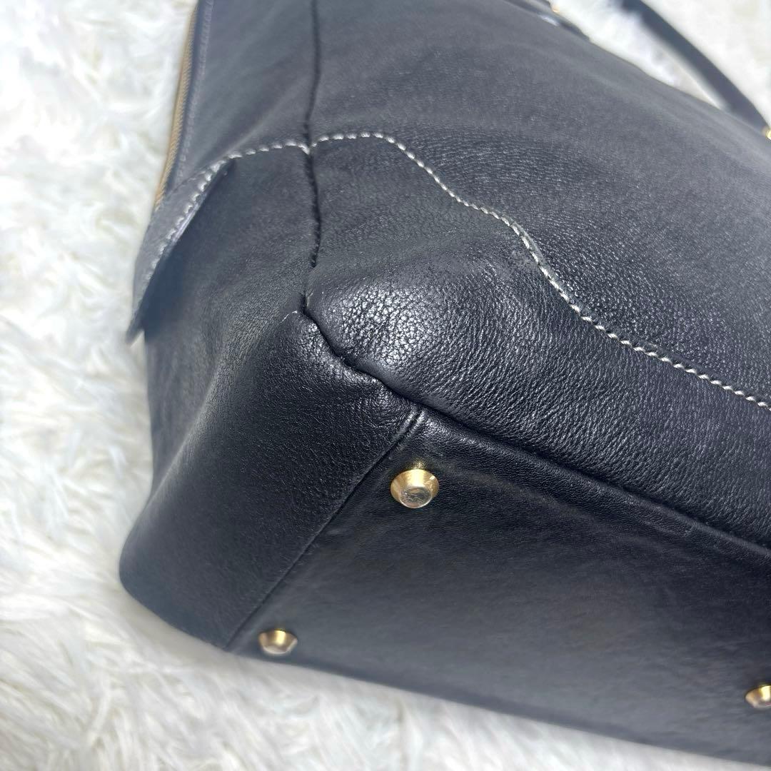 [良品]土屋鞄　ツチヤカバン　ビジネスバッグ　ブリーフケース　シボ革　大容量　黒