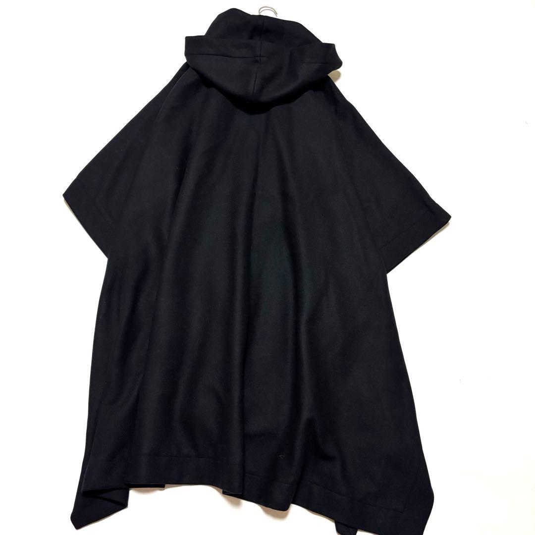 美品✨ZARA MANTECO ポンチョコート ブラック フード付き M