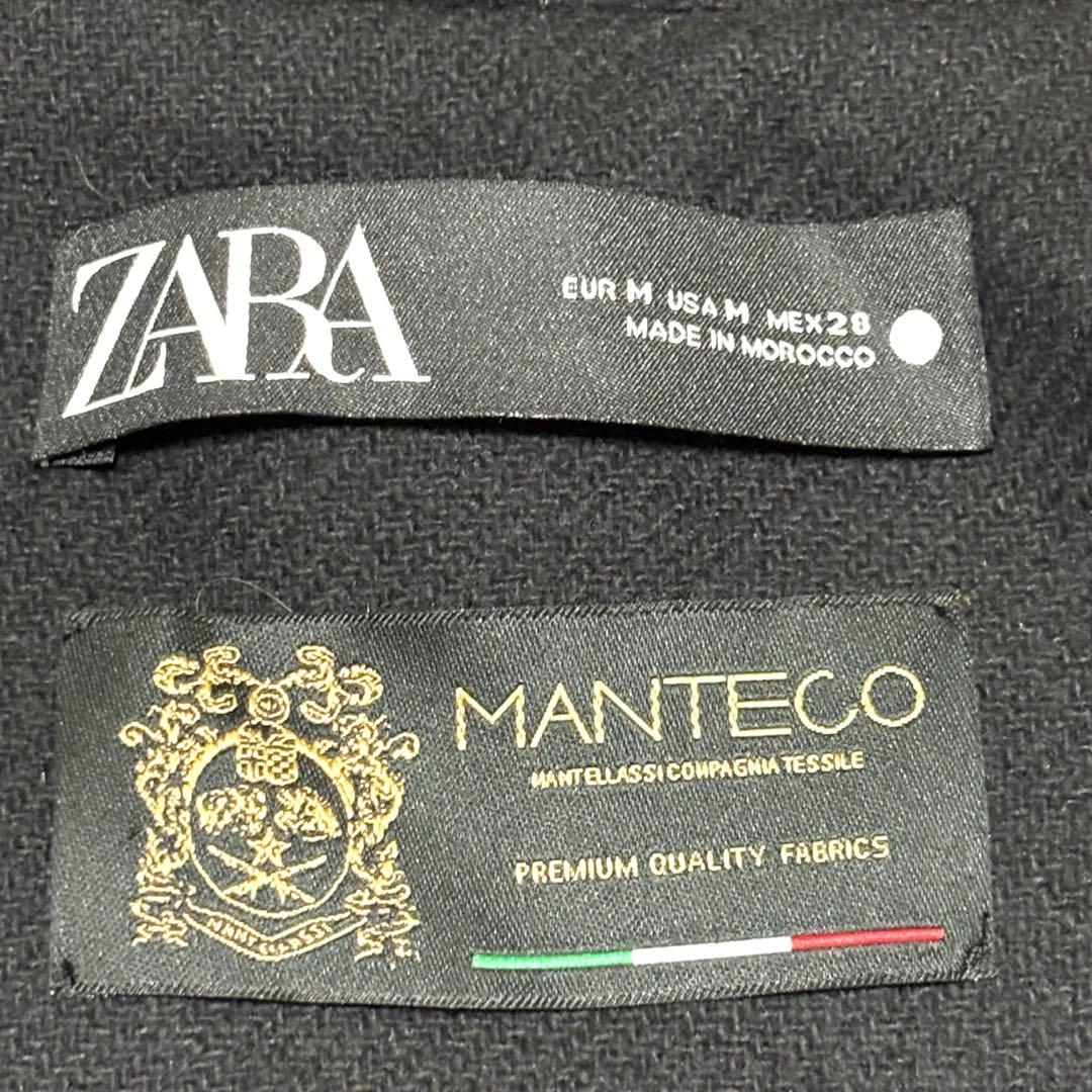 美品✨ZARA MANTECO ポンチョコート ブラック フード付き M