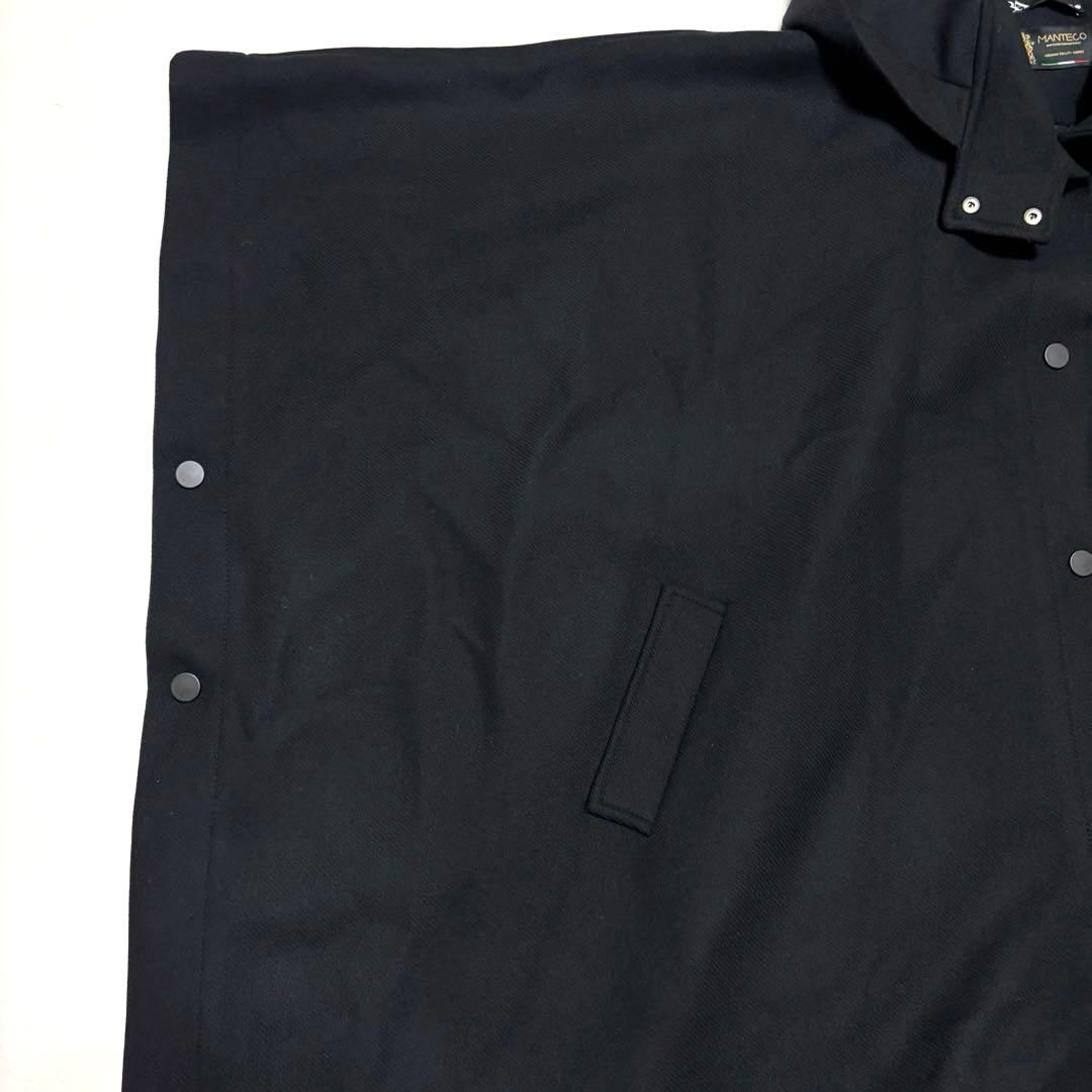 美品✨ZARA MANTECO ポンチョコート ブラック フード付き M