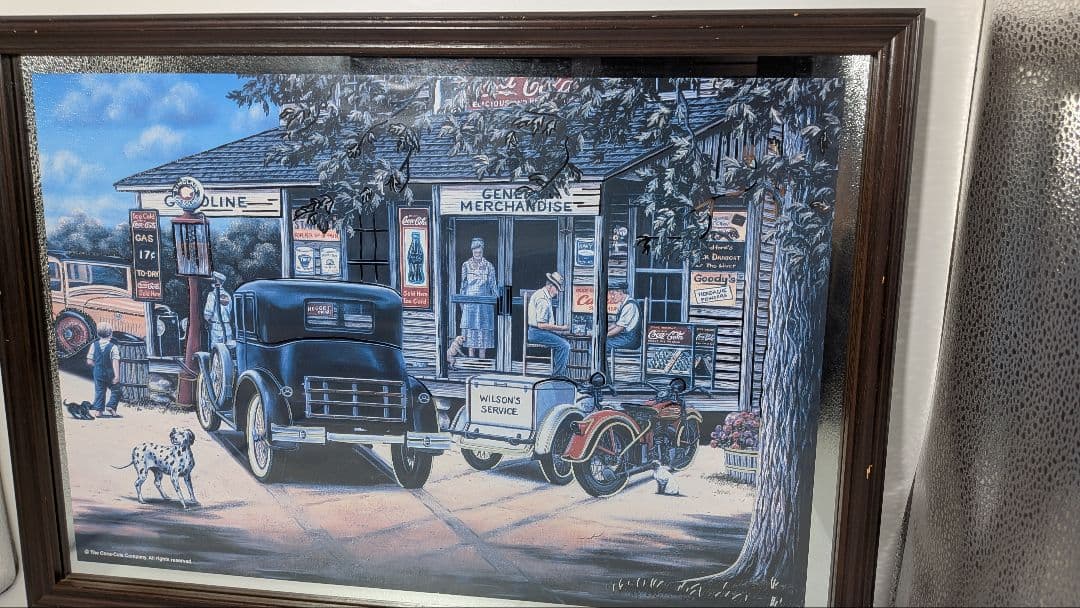 【希少品】Coca-Cola Looking Back パブミラー