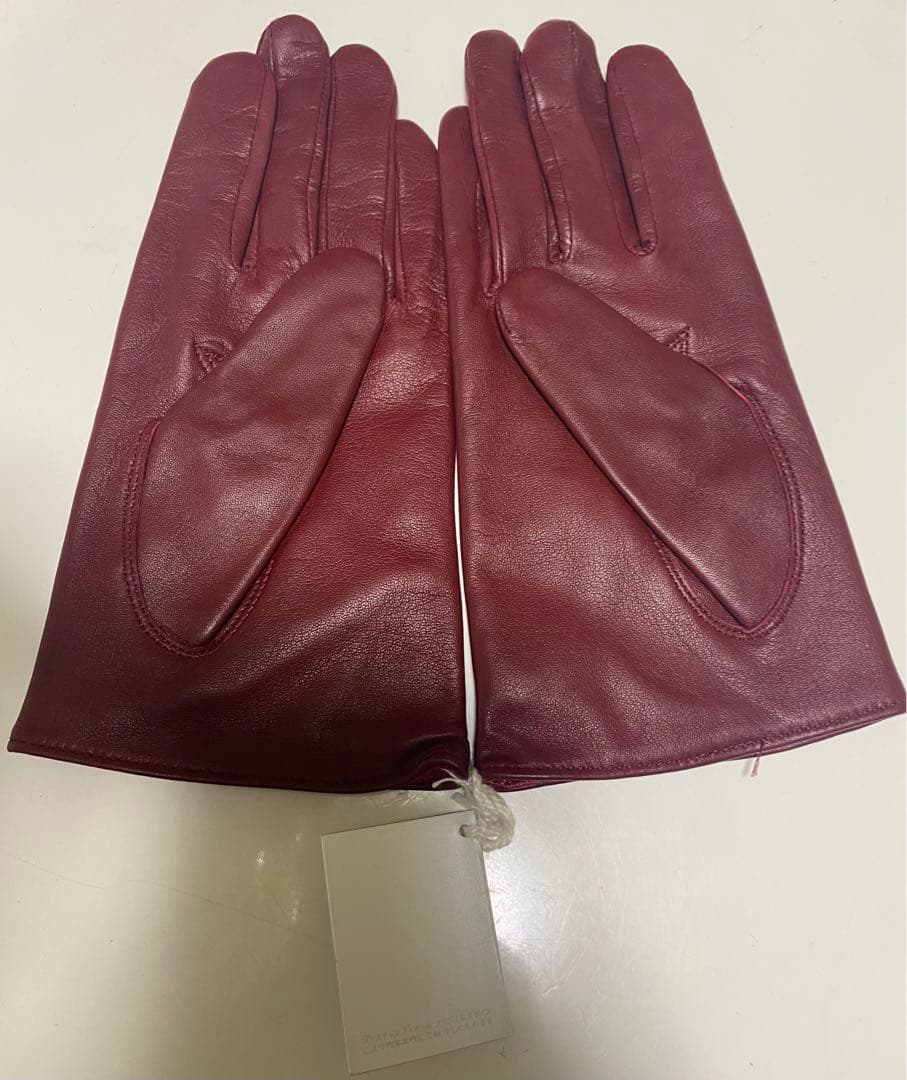 Dior 手袋 羊革 ラムレザー ワインレッド