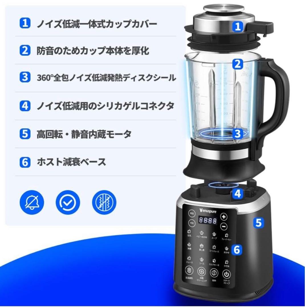 おいちゃん 加熱式ミキサー 豆乳メーカー 1.75L大容量 ブレンダー料理