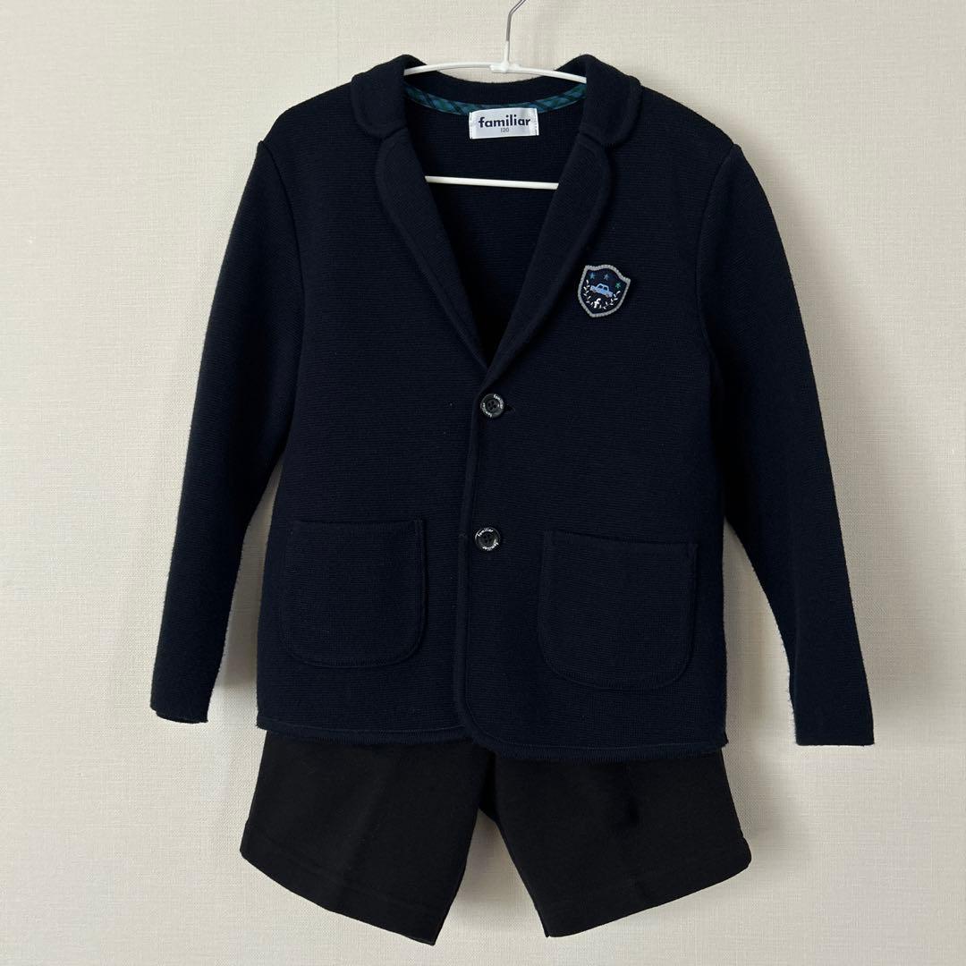 familiar ファミリア ジャケット＆バミューダパンツセット120cm