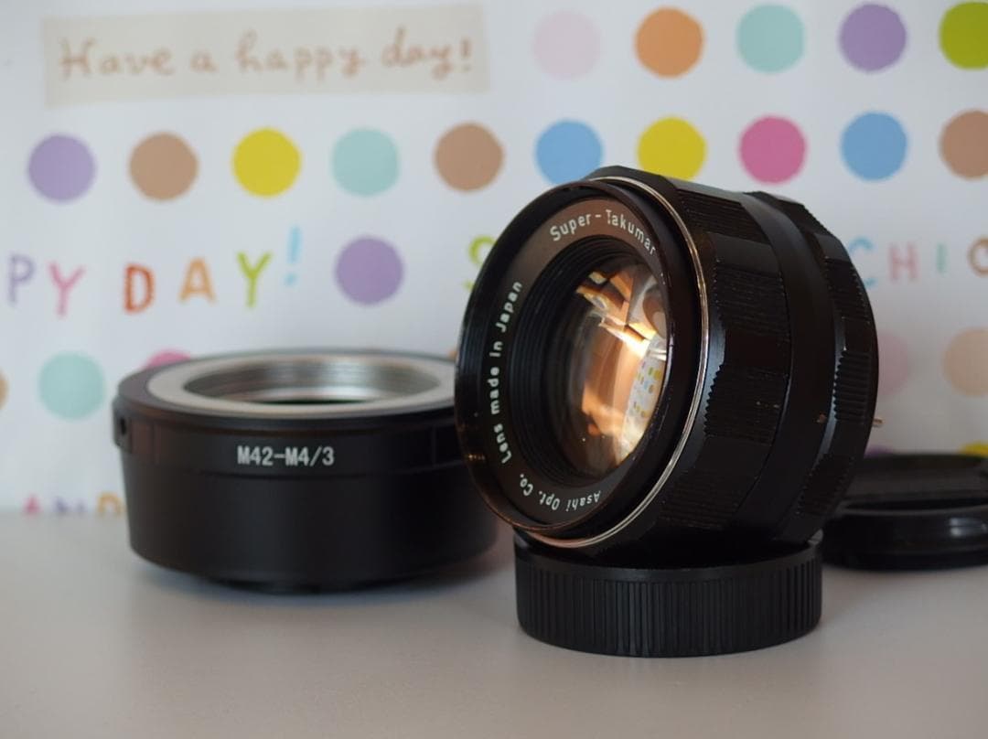 Super Takumar 55mm F1.8 M4/3マウント セット