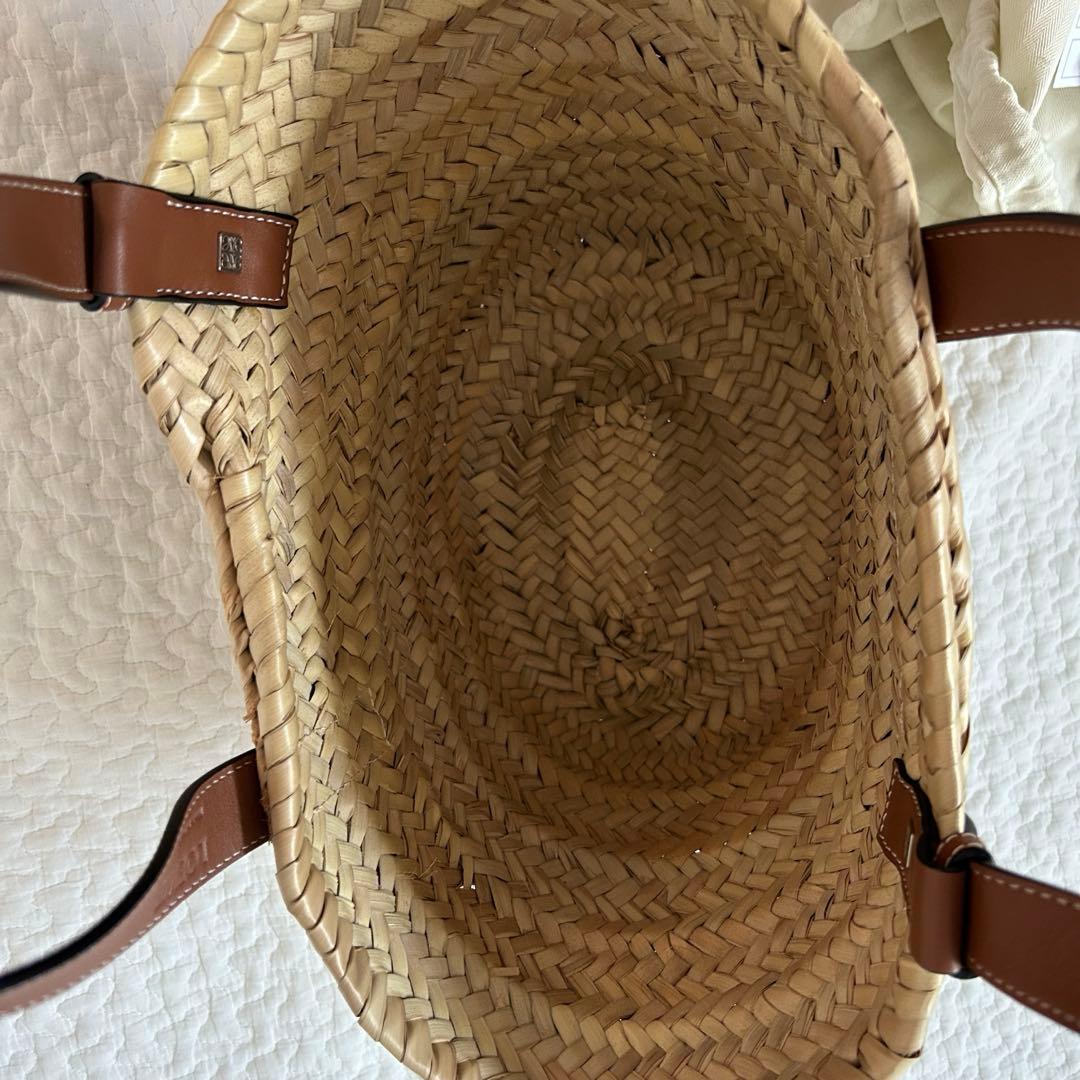 【美品】LOEWE ロエベ バスケットバッグ スモール カゴバッグ ナチュラル