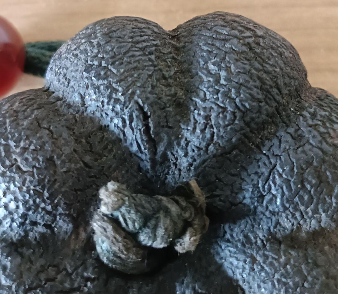 南瓜実根付　提物　根付　縁起物　瓜根付　古根付