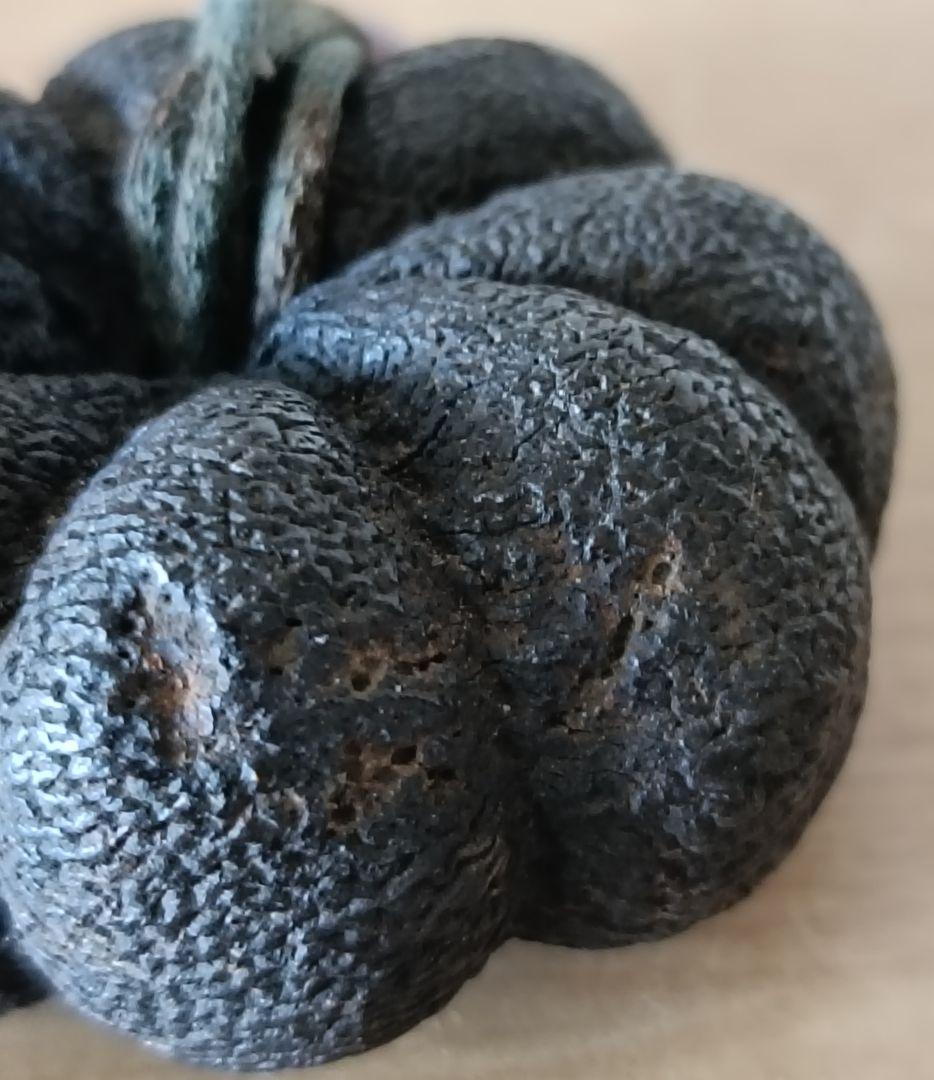 南瓜実根付　提物　根付　縁起物　瓜根付　古根付