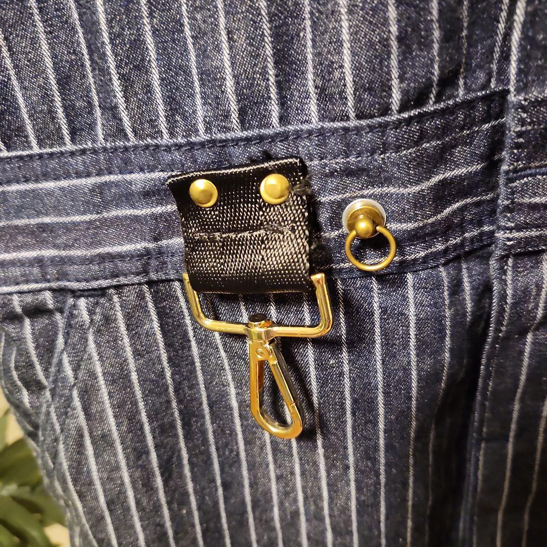 ヒューストン　つなぎ　インディゴストライプ