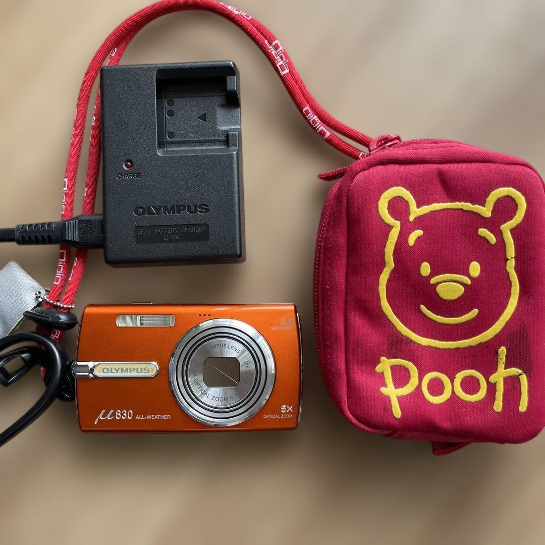 OLYMPUS オリンパス μ830 ミュー オレンジ コンパクトデジタルカメラ