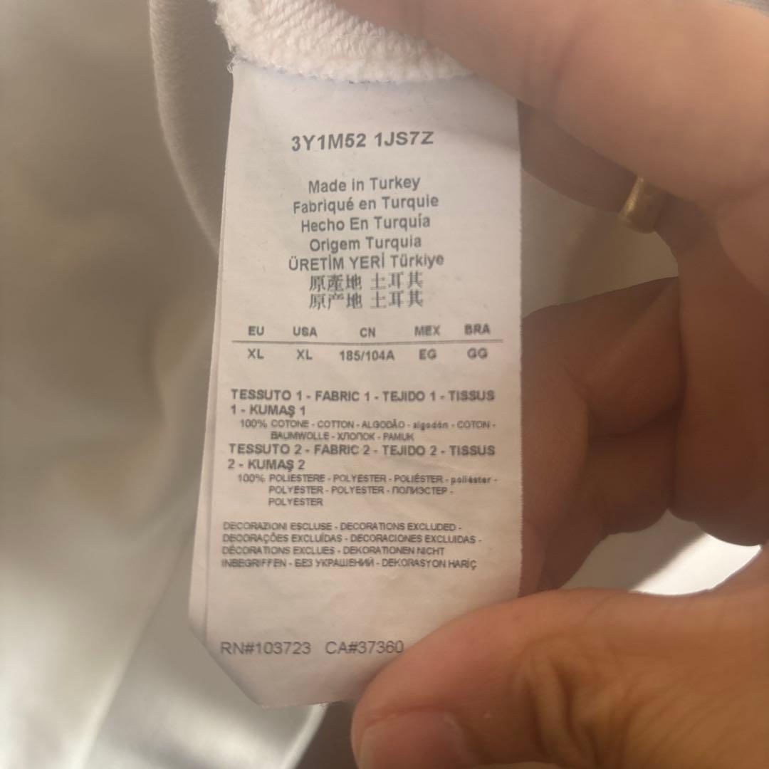 Emporio Armani ホワイト トレーナー XL