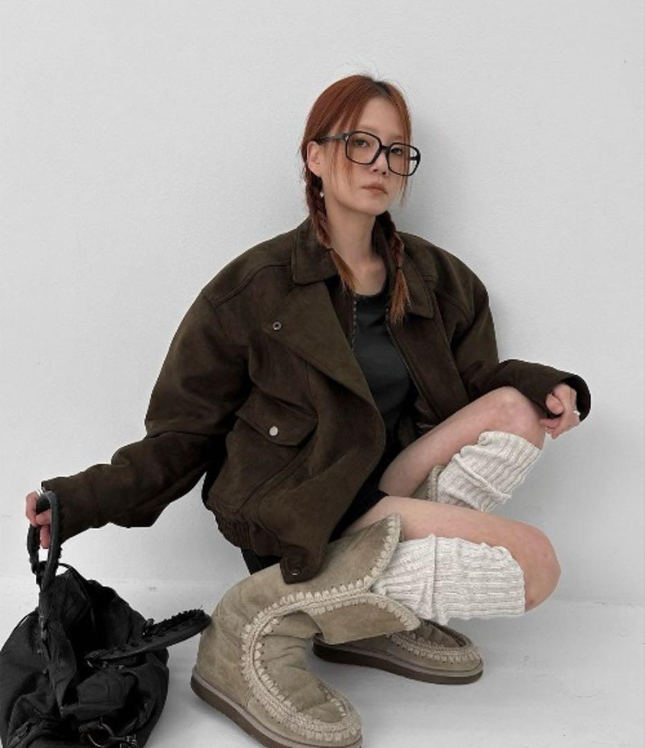 BLACKUP スエードブルゾン